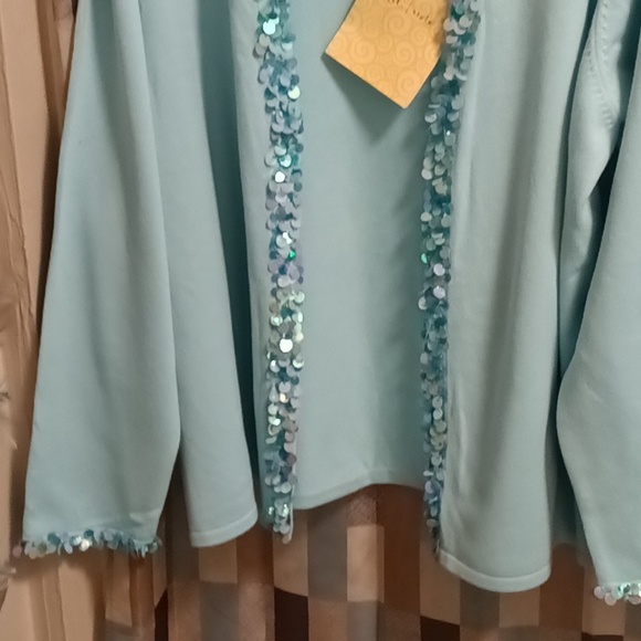 FINAL PRICE NWT Linea by Louis Dell'Olio acrylic blend 3-pc skirt suit 1X - Picture 7 of 15